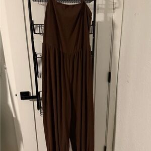Elegant Brown Jumpsuit
